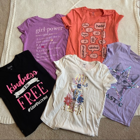 Sold: Girls 10/12 Girl Power Tees